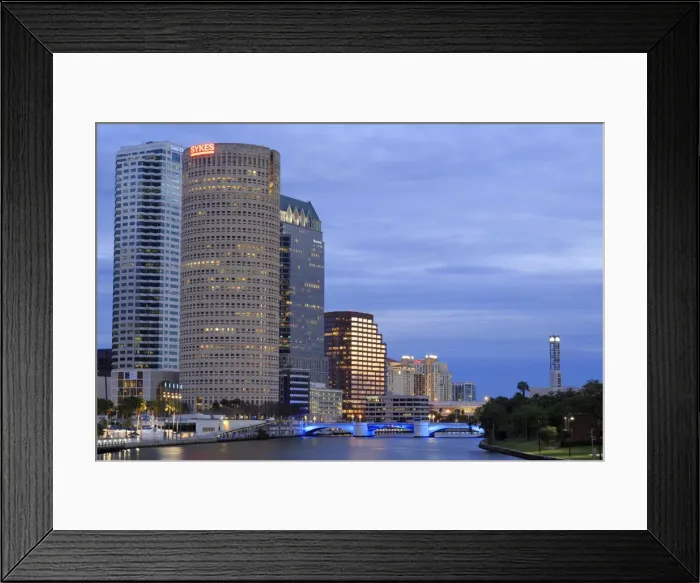Framed Print : Hillsborough River and skyline, Tampa, Florida, United States of America, North America Framed Print : Hillsborough River and skyline, Tampa, Florida, United States of America, North America