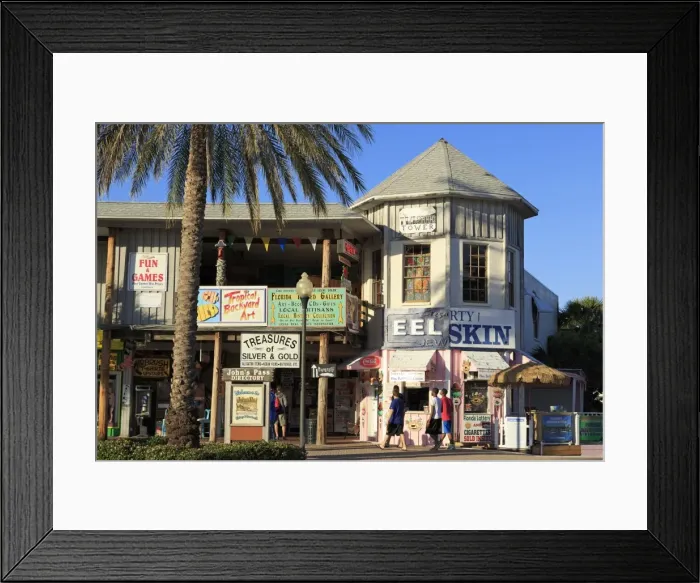 Framed Print : Johns Pass Village, Madeira, St. Petersburg Region, Tampa, Florida, United States of America, North America Framed Print : Johns Pass Village, Madeira, St. Petersburg Region, Tampa, Florida, United States of America, North America