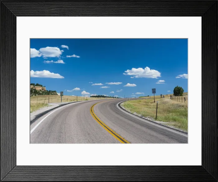 Framed Print : Road leading to the Devils Tower National Monument, Wyoming, United States of America, North America Framed Print : Road leading to the Devils Tower National Monument, Wyoming, United States of America, North America