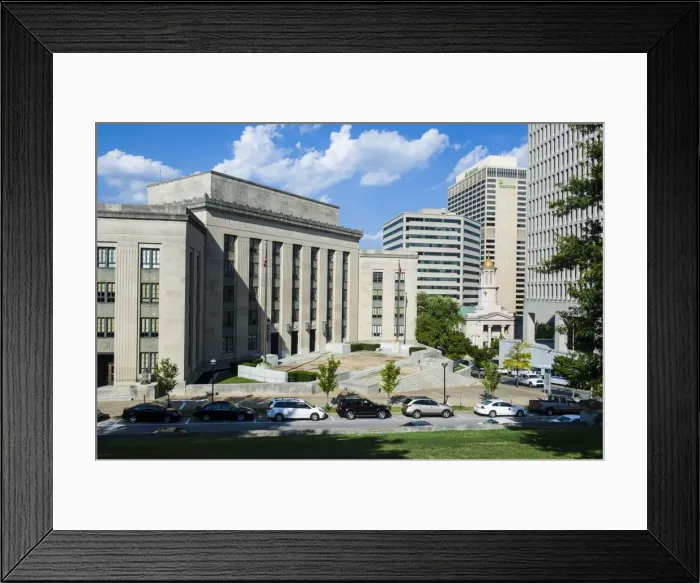 Framed Print : Business district of Nashville, Tennessee, United States of America, North America Framed Print : Business district of Nashville, Tennessee, United States of America, North America