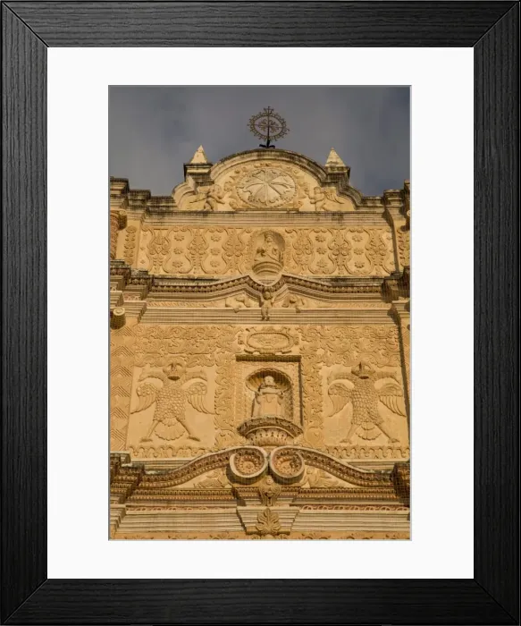 Framed Print : Baroque facade of the Temple of Santo Domingo de Guzman, founded in 1547, San Cristobal de las Casas, Chiapas, Mexico, North America