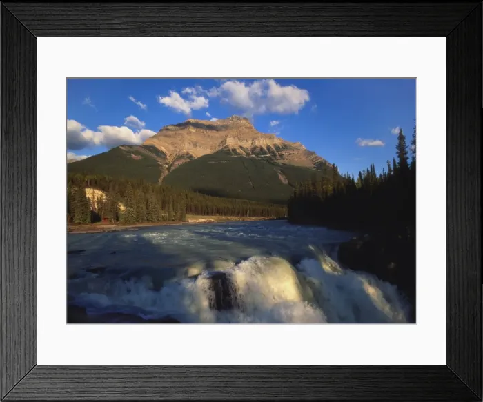 Framed Print : Athabasca Falls and Mount Kerkeslin, Jasper National Park, Alberta, Canada Framed Print : Athabasca Falls and Mount Kerkeslin, Jasper National Park, Alberta, Canada