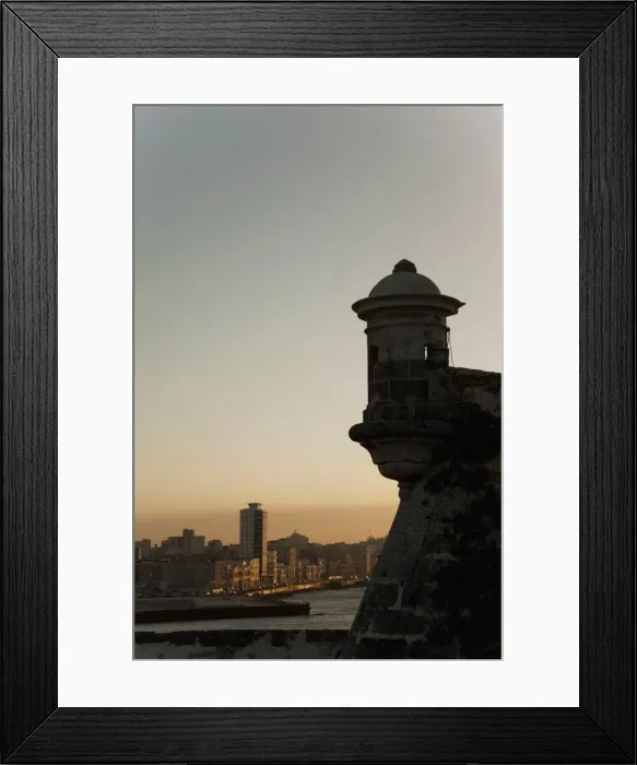 Framed Print : El Morro fortress at sunset, Havana, Cuba, West Indies, Central America