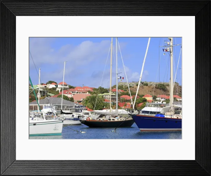 Framed Print : Boats in Gustavia Harbor, St. Barthelemy (St. Barts), Leeward Islands, West Indies, Caribbean, Central America Framed Print : Boats in Gustavia Harbor, St. Barthelemy (St. Barts), Leeward Islands, West Indies, Caribbean, Central America