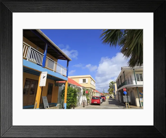 Framed Print : Rue Jeanne d Arc in Gustavia, St. Barthelemy (St. Barts), Leeward Islands, West Indies, Caribbean, Central America Framed Print : Rue Jeanne d Arc in Gustavia, St. Barthelemy (St. Barts), Leeward Islands, West Indies, Caribbean, Central America