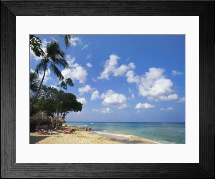Framed Print : Beach at Paynes Bay, Barbados, Caribbean Framed Print : Beach at Paynes Bay, Barbados, Caribbean