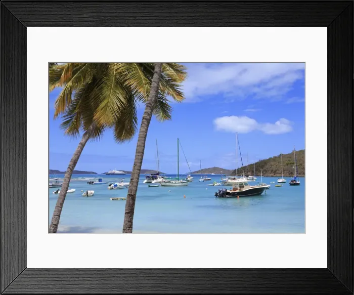 Framed Print : Boats in Cruz Bay, St. John, United States Virgin Islands, West Indies, Caribbean, Central America Framed Print : Boats in Cruz Bay, St. John, United States Virgin Islands, West Indies, Caribbean, Central America