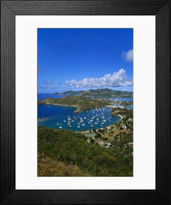 Framed Print : English Harbour, Antigua, Caribbean Framed Print : English Harbour, Antigua, Caribbean