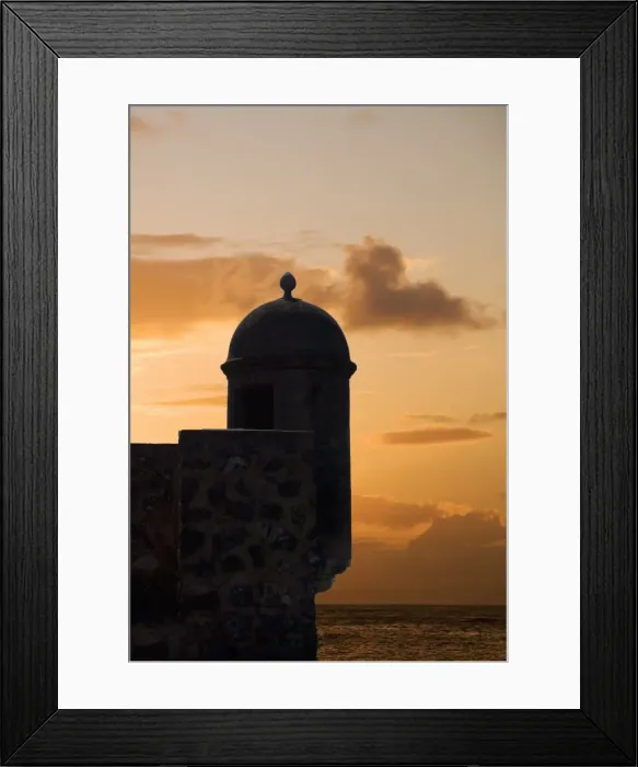 Framed Print : Sunset, Fort San Felipe, Puerto Plata, Dominican Republic, West Indies, Caribbean, Central America Framed Print : Sunset, Fort San Felipe, Puerto Plata, Dominican Republic, West Indies, Caribbean, Central America