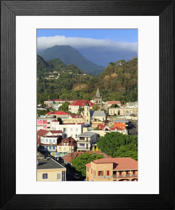 Framed Print : Downtown Roseau, Dominica, Windward Islands, West Indies, Caribbean, Central America Framed Print : Downtown Roseau, Dominica, Windward Islands, West Indies, Caribbean, Central America