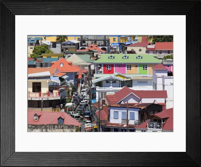 Framed Print : Downtown Roseau, Dominica, Windward Islands, West Indies, Caribbean, Central America Framed Print : Downtown Roseau, Dominica, Windward Islands, West Indies, Caribbean, Central America