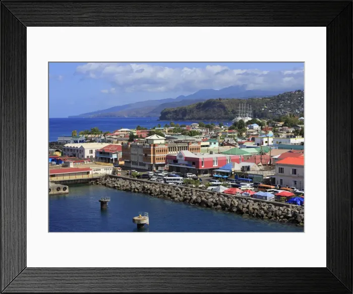 Framed Print : Port of Roseau, Dominica, Windward Islands, West Indies, Caribbean, Central America Framed Print : Port of Roseau, Dominica, Windward Islands, West Indies, Caribbean, Central America
