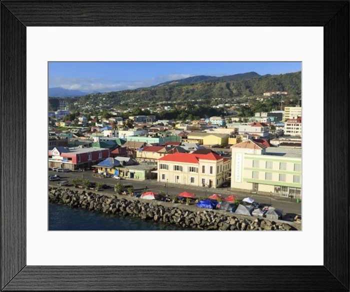 Framed Print : Downtown Roseau, Dominica, Windward Islands, West Indies, Caribbean, Central America Framed Print : Downtown Roseau, Dominica, Windward Islands, West Indies, Caribbean, Central America