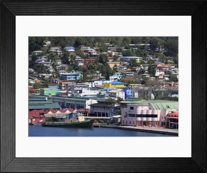Framed Print : Docks in Castries Harbor, St. Lucia, Windward Islands, West Indies, Caribbean, Central America Framed Print : Docks in Castries Harbor, St. Lucia, Windward Islands, West Indies, Caribbean, Central America