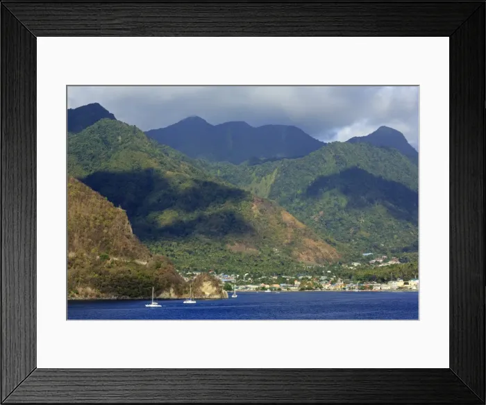 Framed Print : Coastline of Soufriere, St. Lucia, Windward Islands, West Indies, Caribbean, Central America Framed Print : Coastline of Soufriere, St. Lucia, Windward Islands, West Indies, Caribbean, Central America