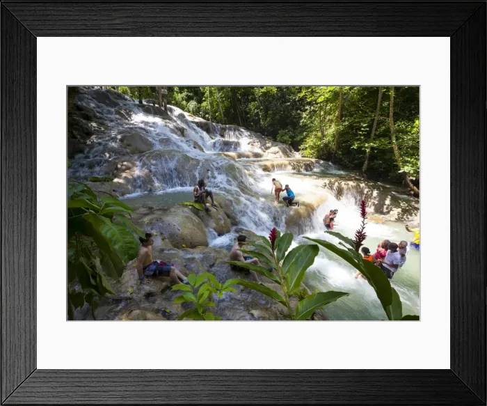 Framed Print : Dunns River Falls, Ocho Rios, Jamaica, West Indies, Caribbean, Central America Framed Print : Dunns River Falls, Ocho Rios, Jamaica, West Indies, Caribbean, Central America