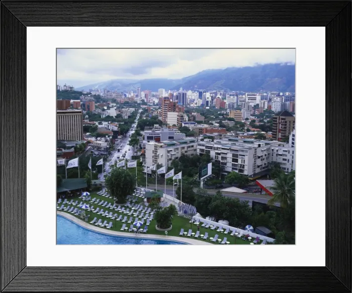 Framed Print : Aerial View of Las Mercedes, Caracas, Venezuela Framed Print : Aerial View of Las Mercedes, Caracas, Venezuela