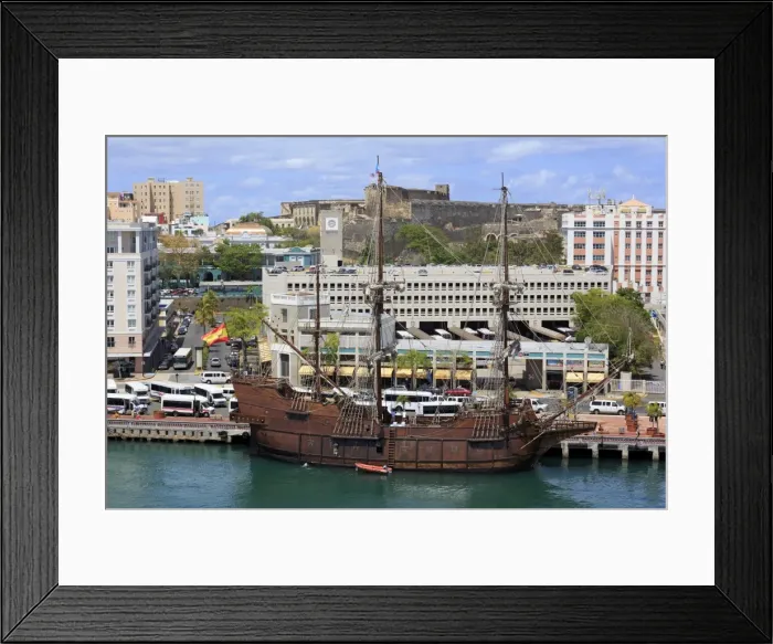 Framed Print : Downtown Old San Juan, Puerto Rico, West Indies, Caribbean, Central America Framed Print : Downtown Old San Juan, Puerto Rico, West Indies, Caribbean, Central America