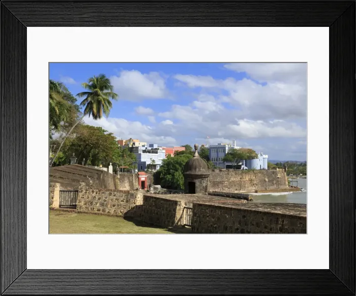 Framed Print : City Walls in Old San Juan, Puerto Rico, West Indies, Caribbean, Central America Framed Print : City Walls in Old San Juan, Puerto Rico, West Indies, Caribbean, Central America