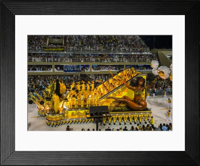 Framed Print : Samba Parade at the Carnival in Rio de Janeiro, Brazil, South America