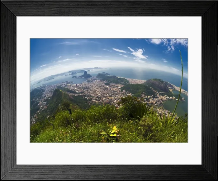 Framed Print : View over Rio de Janeiro, Copacabana, Botafogo, Guanabara Bay and the Sugar Loaf, Rio de Janeiro, Brazil, South America Framed Print : View over Rio de Janeiro, Copacabana, Botafogo, Guanabara Bay and the Sugar Loaf, Rio de Janeiro, Brazil, South America