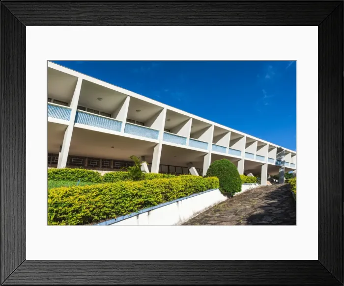 Framed Print : Hotel Tijuco conceived by the famous architect Oscar Niemeyer, Diamantina, Minas Gerais, Brazil, South America Framed Print : Hotel Tijuco conceived by the famous architect Oscar Niemeyer, Diamantina, Minas Gerais, Brazil, South America