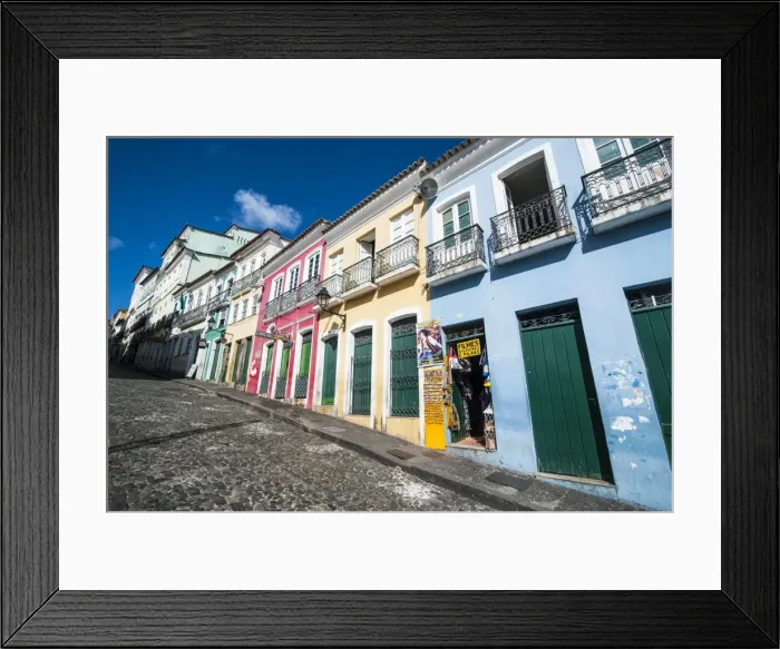 Framed Print : Colonial architecture in the Pelourinho, UNESCO World Heritage Site, Salvador da Bahia, Bahia, Brazil, South America Framed Print : Colonial architecture in the Pelourinho, UNESCO World Heritage Site, Salvador da Bahia, Bahia, Brazil, South America
