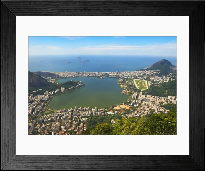 Framed Print : View from the Corcovado over Ipanema, Leblon and the Jockey Club, Rio de Janeiro, Brazil, South America Framed Print : View from the Corcovado over Ipanema, Leblon and the Jockey Club, Rio de Janeiro, Brazil, South America