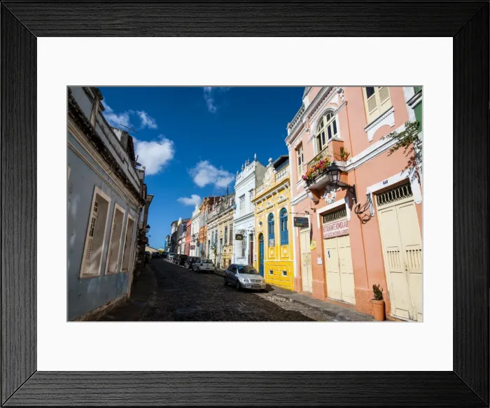 Framed Print : Colonial architecture in the Pelourinho, UNESCO World Heritage Site, Salvador da Bahia, Bahia, Brazil, South America Framed Print : Colonial architecture in the Pelourinho, UNESCO World Heritage Site, Salvador da Bahia, Bahia, Brazil, South America
