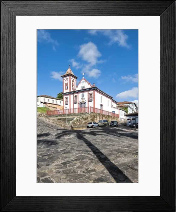 Framed Print : Sao Francisco de Assis Church, Diamantina, UNESCO World Heritage Site, Minas Gerais, Brazil, South America