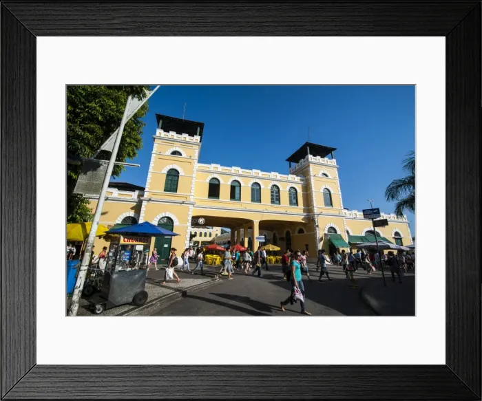 Framed Print : Public market in Florianopolis, Santa Catarina State, Brazil, South America Framed Print : Public market in Florianopolis, Santa Catarina State, Brazil, South America