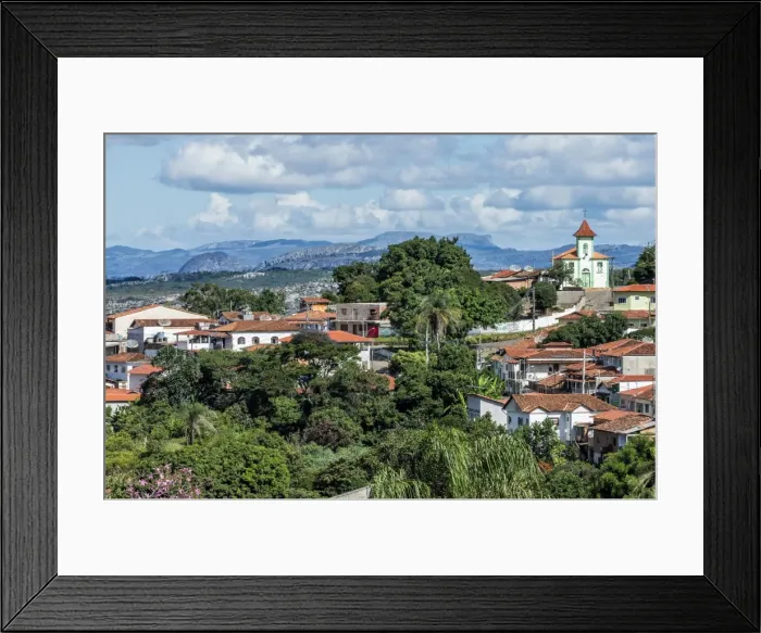 Framed Print : View over Diamantina and the Nossa Senhora da Consola Church, UNESCO World Heritage Site, Minas Gerais, Brazil, South America Framed Print : View over Diamantina and the Nossa Senhora da Consola Church, UNESCO World Heritage Site, Minas Gerais, Brazil, South America