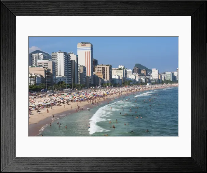 Framed Print : Leblon beach, Rio de Janeiro, Brazil, South America Framed Print : Leblon beach, Rio de Janeiro, Brazil, South America