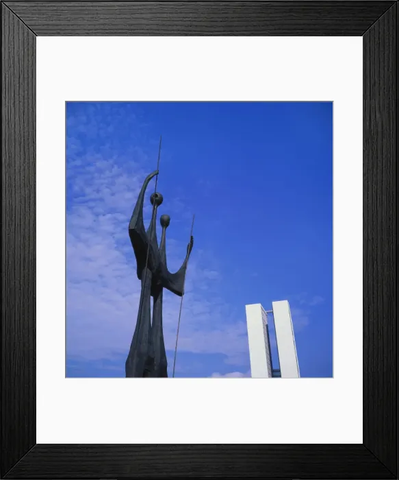 Framed Print : Os Candangos Monument, Brasilia, Brazil Framed Print : Os Candangos Monument, Brasilia, Brazil