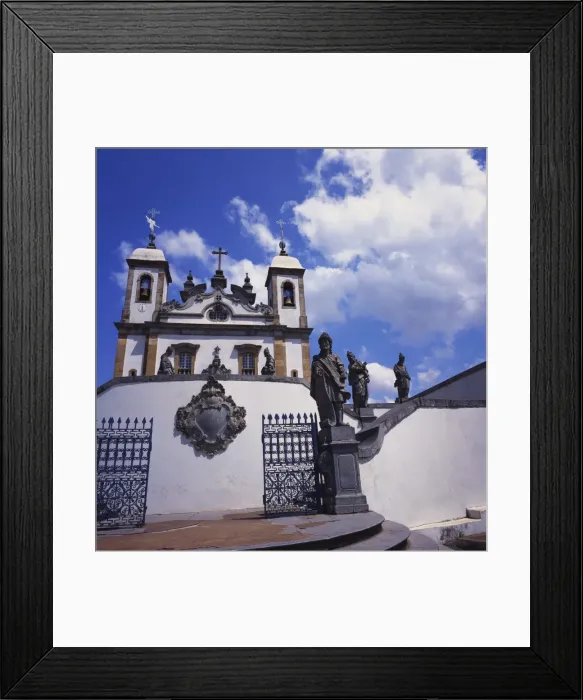 Framed Print : Basilica do Bom Jesus de Matosinhos, Congonhas, Minas Gerais, Brazil Framed Print : Basilica do Bom Jesus de Matosinhos, Congonhas, Minas Gerais, Brazil