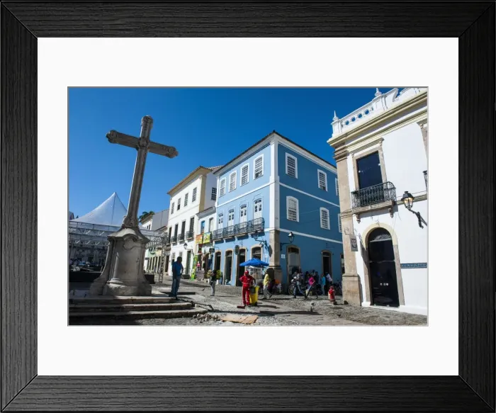 Framed Print : Colonial architecture in the Pelourinho, UNESCO World Heritage Site, Salvador da Bahia, Bahia, Brazil, South America Framed Print : Colonial architecture in the Pelourinho, UNESCO World Heritage Site, Salvador da Bahia, Bahia, Brazil, South America