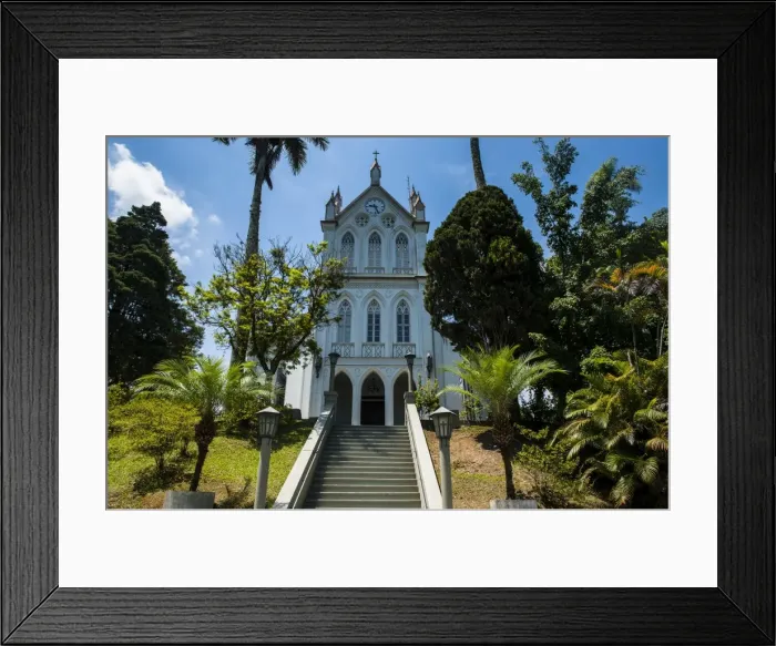 Framed Print : Evangelical Lutheran Church in the German town of Blumenau, Brazil, South America Framed Print : Evangelical Lutheran Church in the German town of Blumenau, Brazil, South America