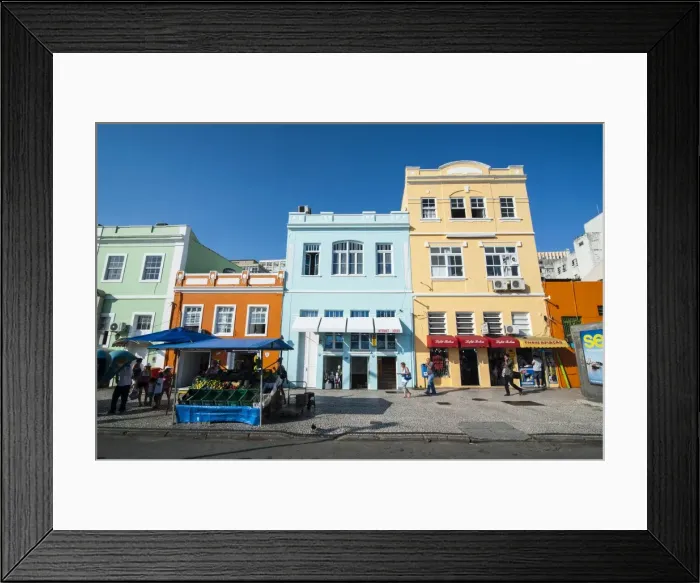 Framed Print : Colourful houses in Florianopolis, Santa Catarina State, Brazil, South America Framed Print : Colourful houses in Florianopolis, Santa Catarina State, Brazil, South America