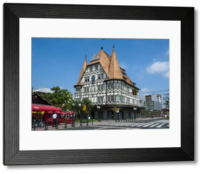Framed Print : Colonial architecture in the German town of Blumenau, Brazil, South America Framed Print : Colonial architecture in the German town of Blumenau, Brazil, South America