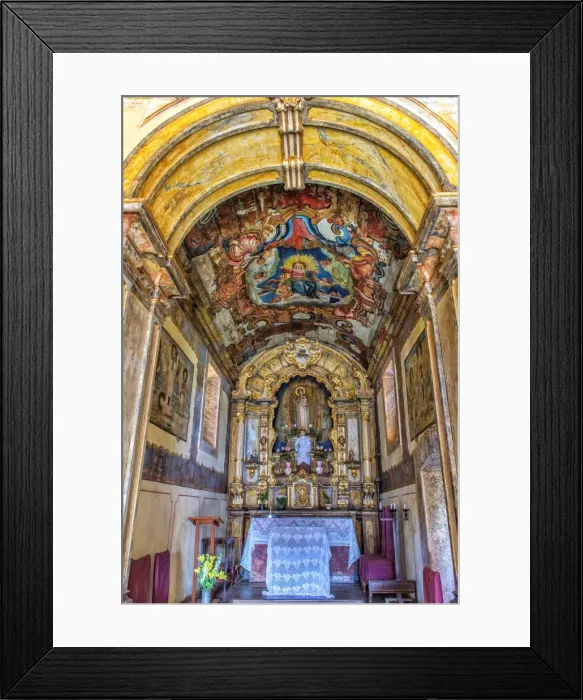 Framed Print : Interior of the Capela de Nossa Senhora do Pilar, Sabara, Belo Horizonte, Minas Gerais, Brazil, South America