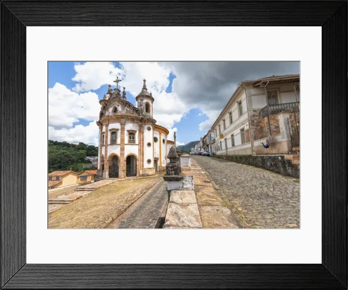 Framed Print : Nossa Senhora do Rosario Church, Ouro Preto, UNESCO World Heritage Site, Minas Gerais, Brazil, South America Framed Print : Nossa Senhora do Rosario Church, Ouro Preto, UNESCO World Heritage Site, Minas Gerais, Brazil, South America