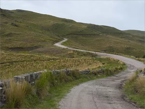Open green field in the Pre-Cordillera north of Cordoba, Argentina, South America
