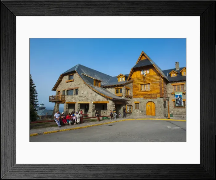 Framed Print : Town square of Bariloche, Argentina, South America Framed Print : Town square of Bariloche, Argentina, South America