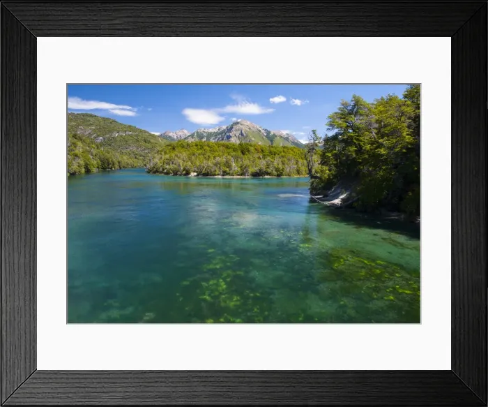 Framed Print : Crystal clear water in the Los Alerces National Park, Chubut, Patagonia, Argentina, South America Framed Print : Crystal clear water in the Los Alerces National Park, Chubut, Patagonia, Argentina, South America