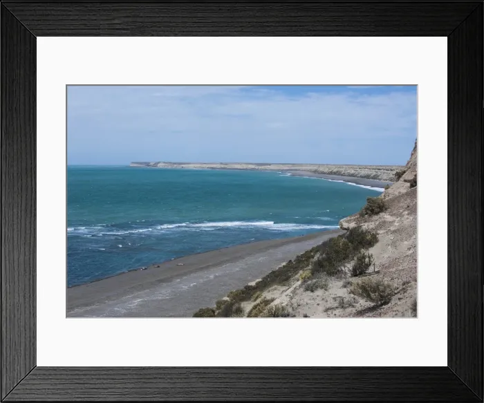 Framed Print : View over Punta Ninfas, Chubut, Argentina, South America Framed Print : View over Punta Ninfas, Chubut, Argentina, South America