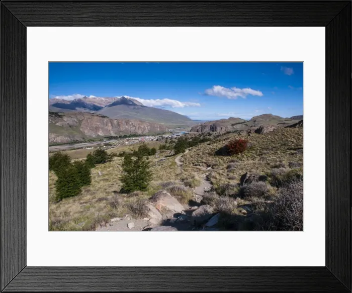 Framed Print : Trek up to Mount Fitzroy from El Chalten, UNESCO World Heritage Site, Santa Cruz Province, Patagonia, Argentina, South America Framed Print : Trek up to Mount Fitzroy from El Chalten, UNESCO World Heritage Site, Santa Cruz Province, Patagonia, Argentina, South America
