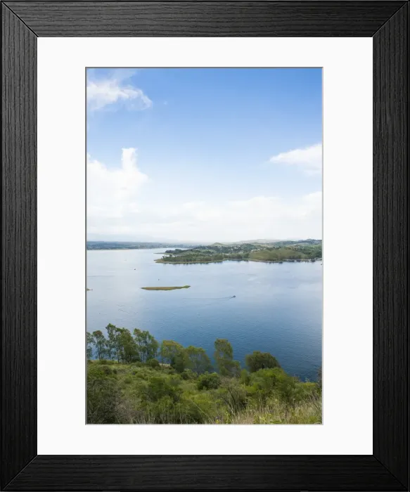 Framed Print : Artifical lake at the Los Molinas dam near Villa General Belgrano, Argentina, South America