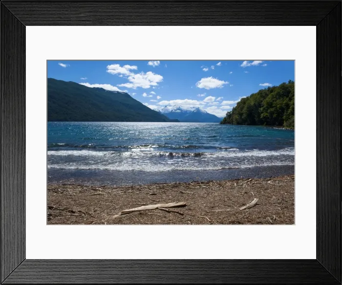 Framed Print : Beautiful mountain lake in the Los Alerces National Park, Chubut, Patagonia, Argentina, South America Framed Print : Beautiful mountain lake in the Los Alerces National Park, Chubut, Patagonia, Argentina, South America