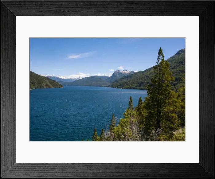Framed Print : Beautiful mountain lake in the Los Alerces National Park, Chubut, Patagonia, Argentina, South America Framed Print : Beautiful mountain lake in the Los Alerces National Park, Chubut, Patagonia, Argentina, South America