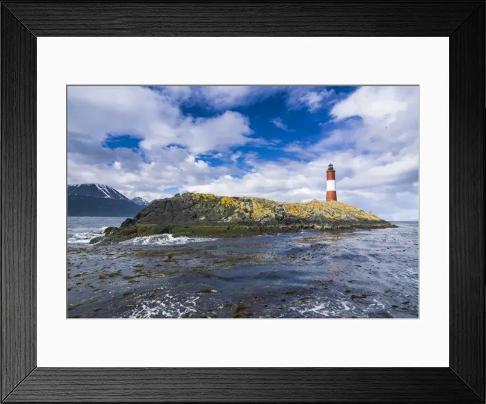 Framed Print : Lighthouse on an Island in the Beagle Channel, Ushuaia, Tierra del Fuego, Argentina, South America Framed Print : Lighthouse on an Island in the Beagle Channel, Ushuaia, Tierra del Fuego, Argentina, South America